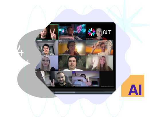 Онлайн-занятие курса: участники в Zoom